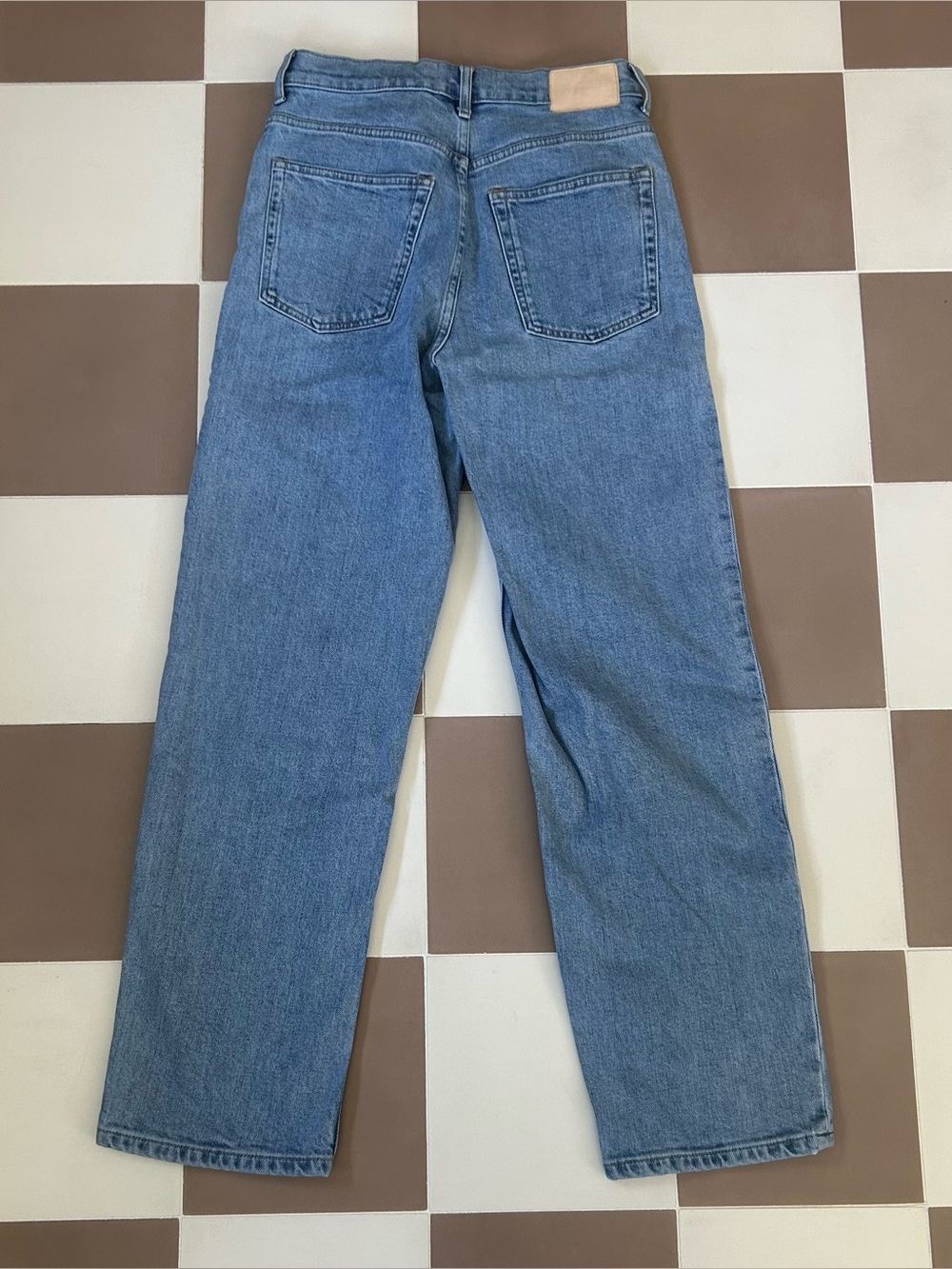 Everlane Way High Jean Light Wash Straight Leg Jeans 26 - Picture 5 of 8
